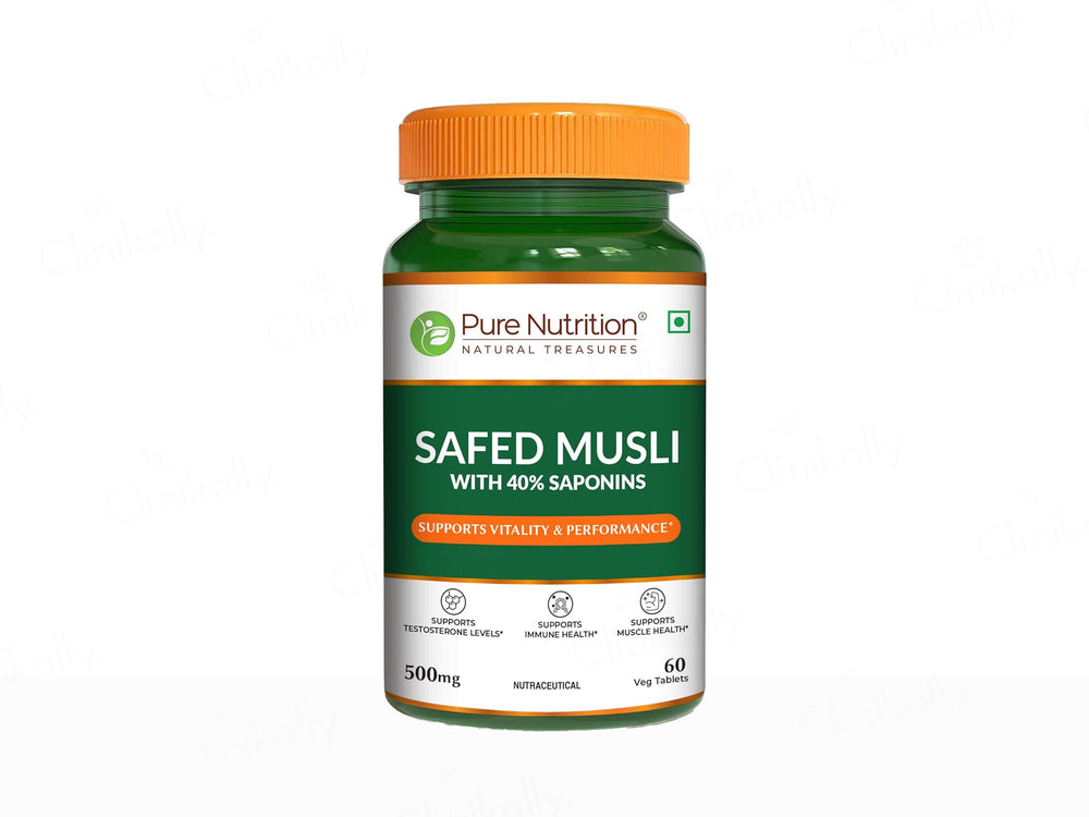 Pure Nutrition Safed Musli 500mg Veg Tablet