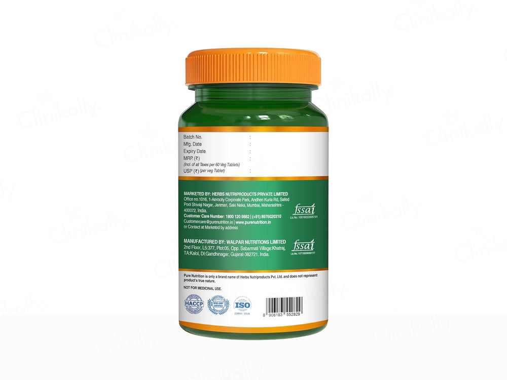 Pure Nutrition Safed Musli 500mg Veg Tablet