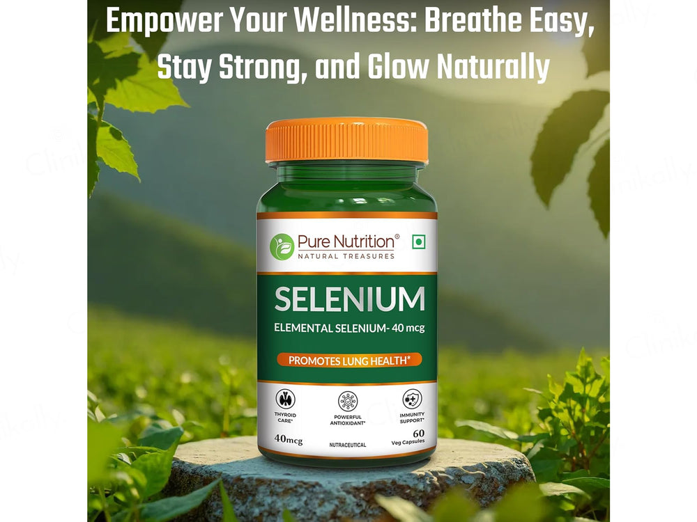 Pure Nutrition Selenium 40mcg Veg Capsule