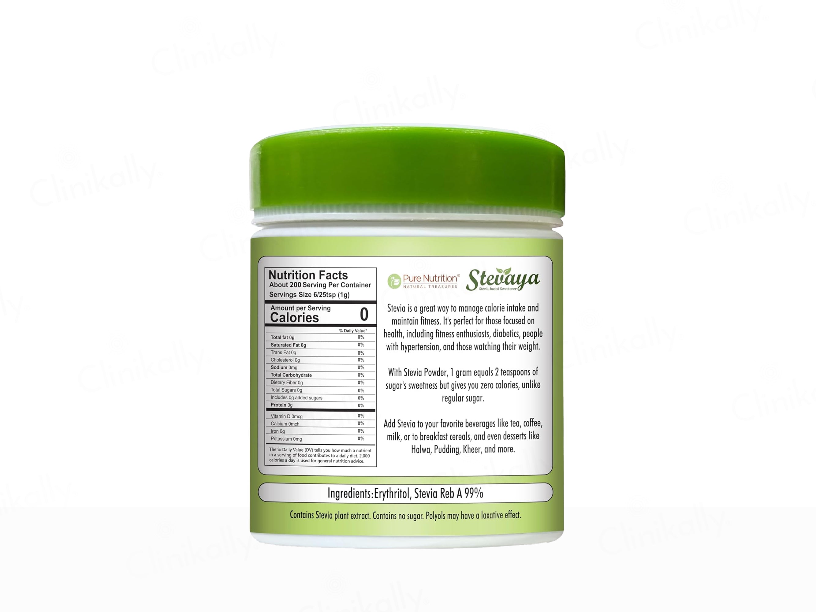 Pure Nutrition Stevaya Stevia-Based Sweetener Powder