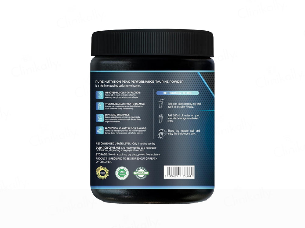 Pure Nutrition Taurine Nutraceutical Powder - Unflavoured