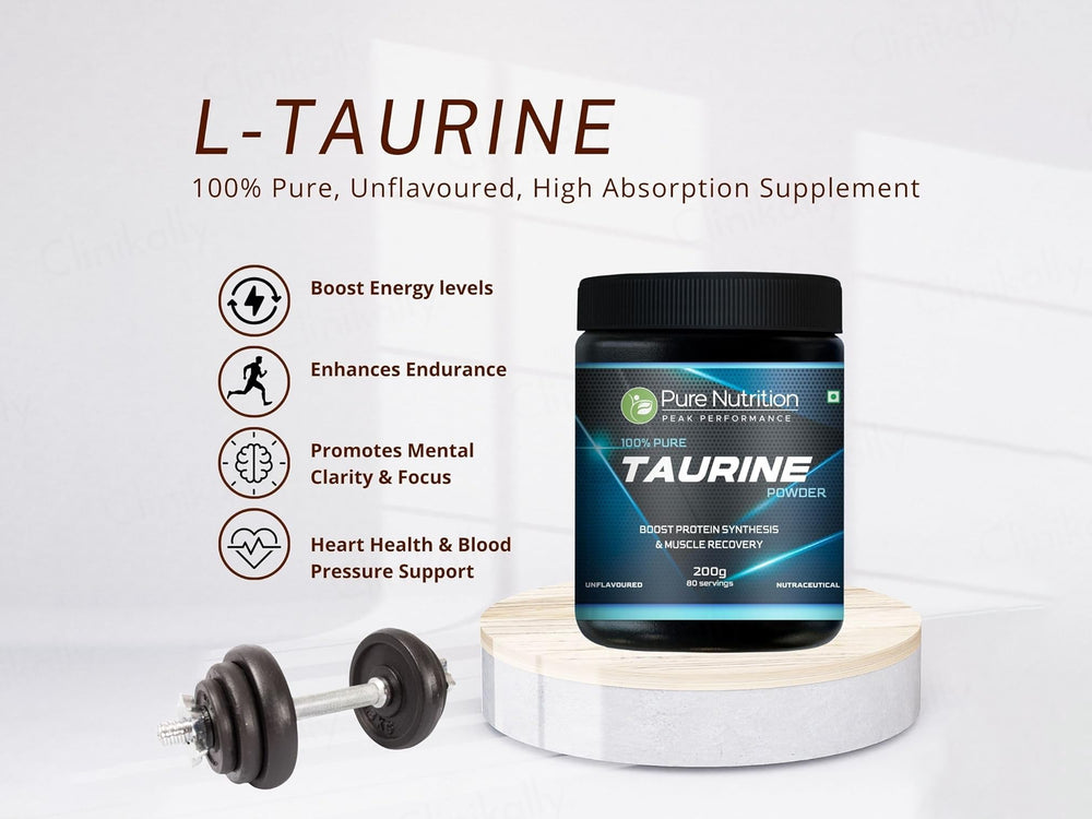 Pure Nutrition Taurine Nutraceutical Powder - Unflavoured