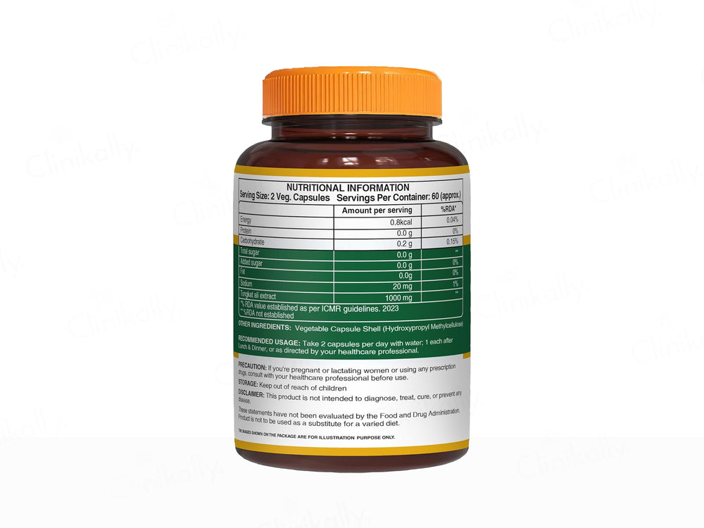 Pure Nutrition Tongkat Ali 1000mg Veg Capsule