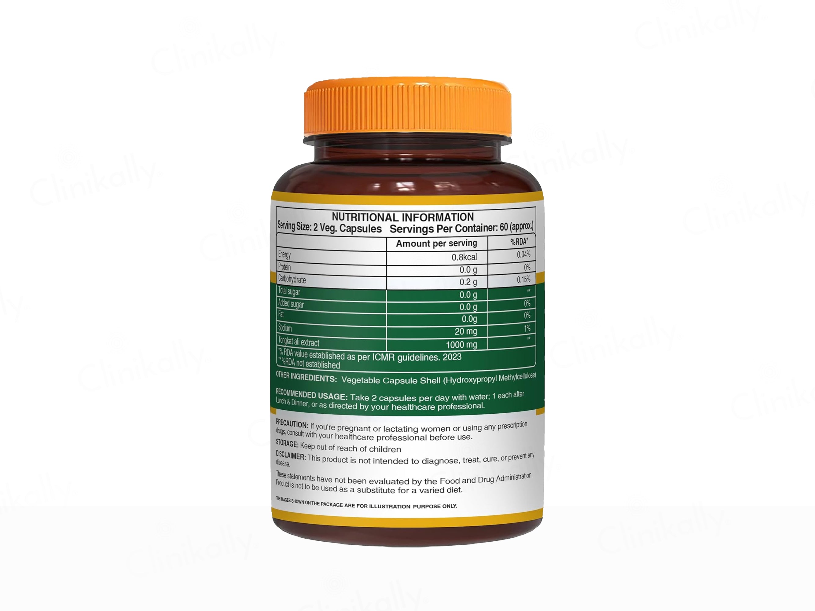 Pure Nutrition Tongkat Ali 1000mg Veg Capsule