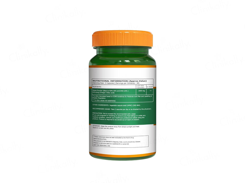 Pure Nutrition Veg Omega 3 1600mg Veg Capsule