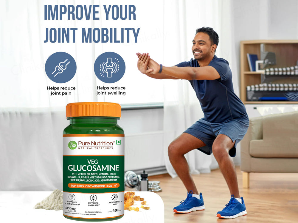 Pure Nutrition Vegan Glucosamine With MSM Veg Tablet