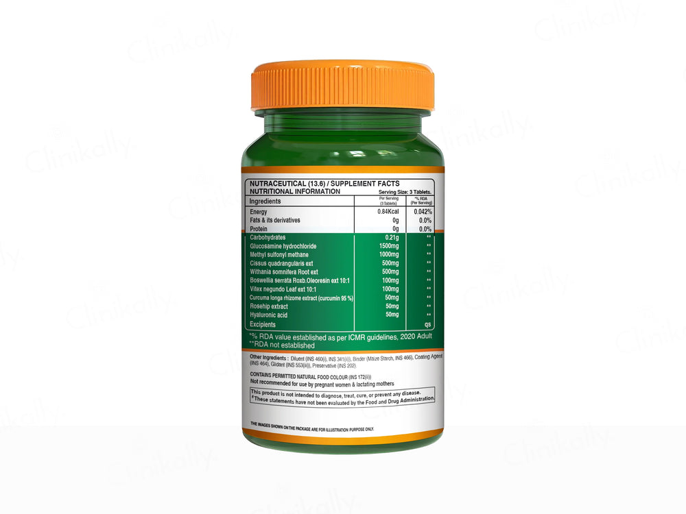 Pure Nutrition Vegan Glucosamine With MSM Veg Tablet