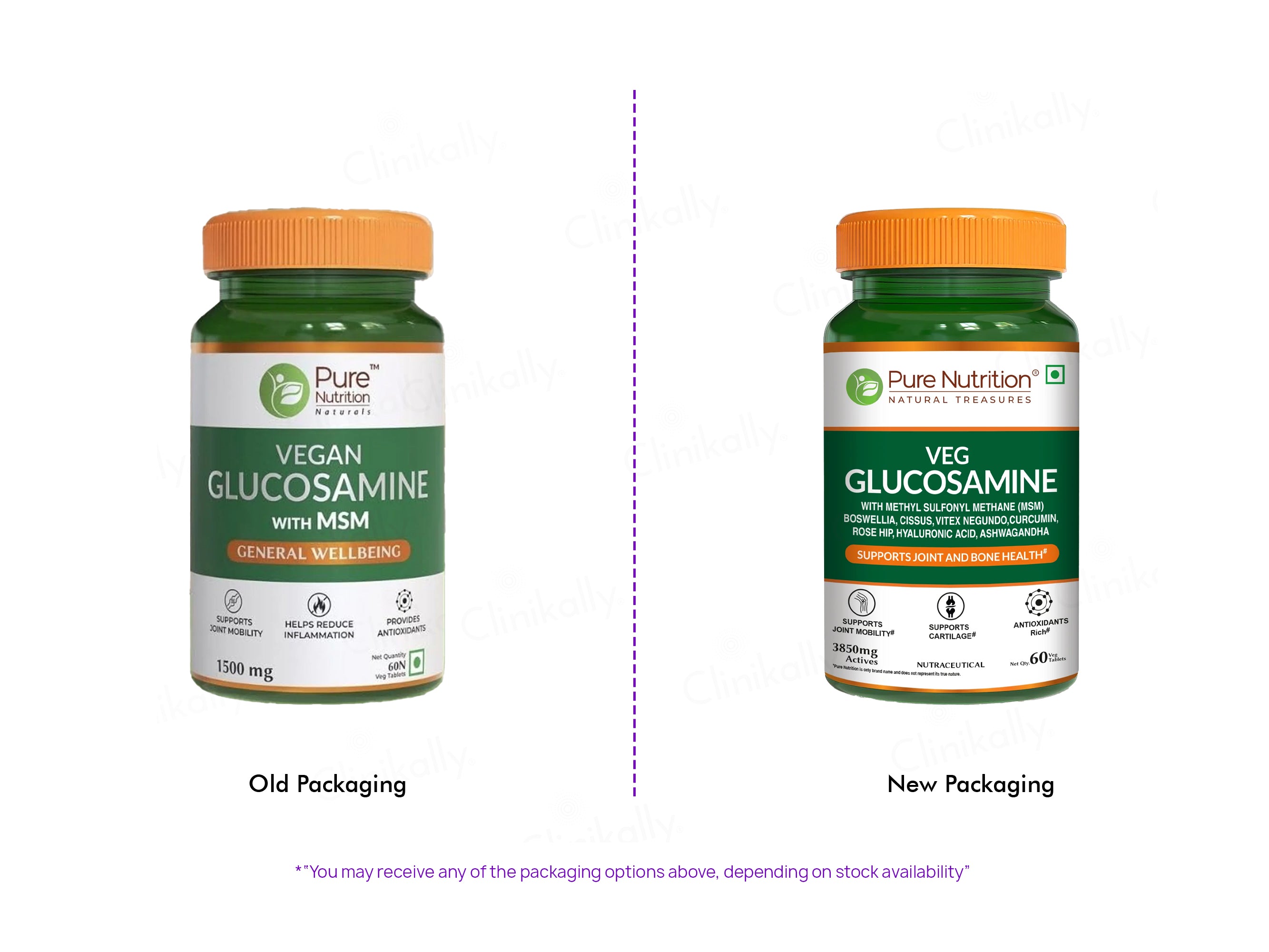 Pure Nutrition Vegan Glucosamine With MSM Veg Tablet
