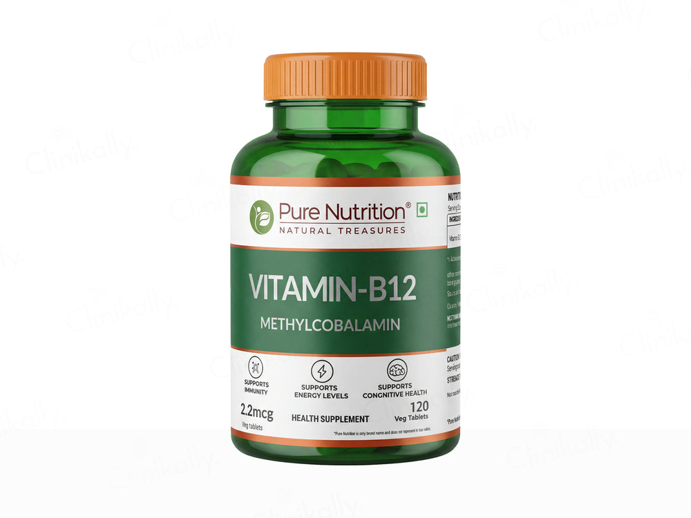 Pure Nutrition Vitamin B12 Methylcobalamin 2.2mcg Veg Tablet