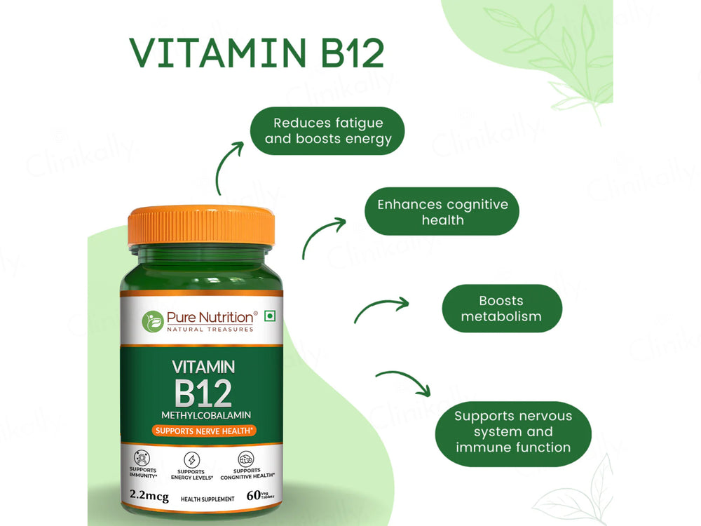 Pure Nutrition Vitamin B12 Methylcobalamin Veg Tablet