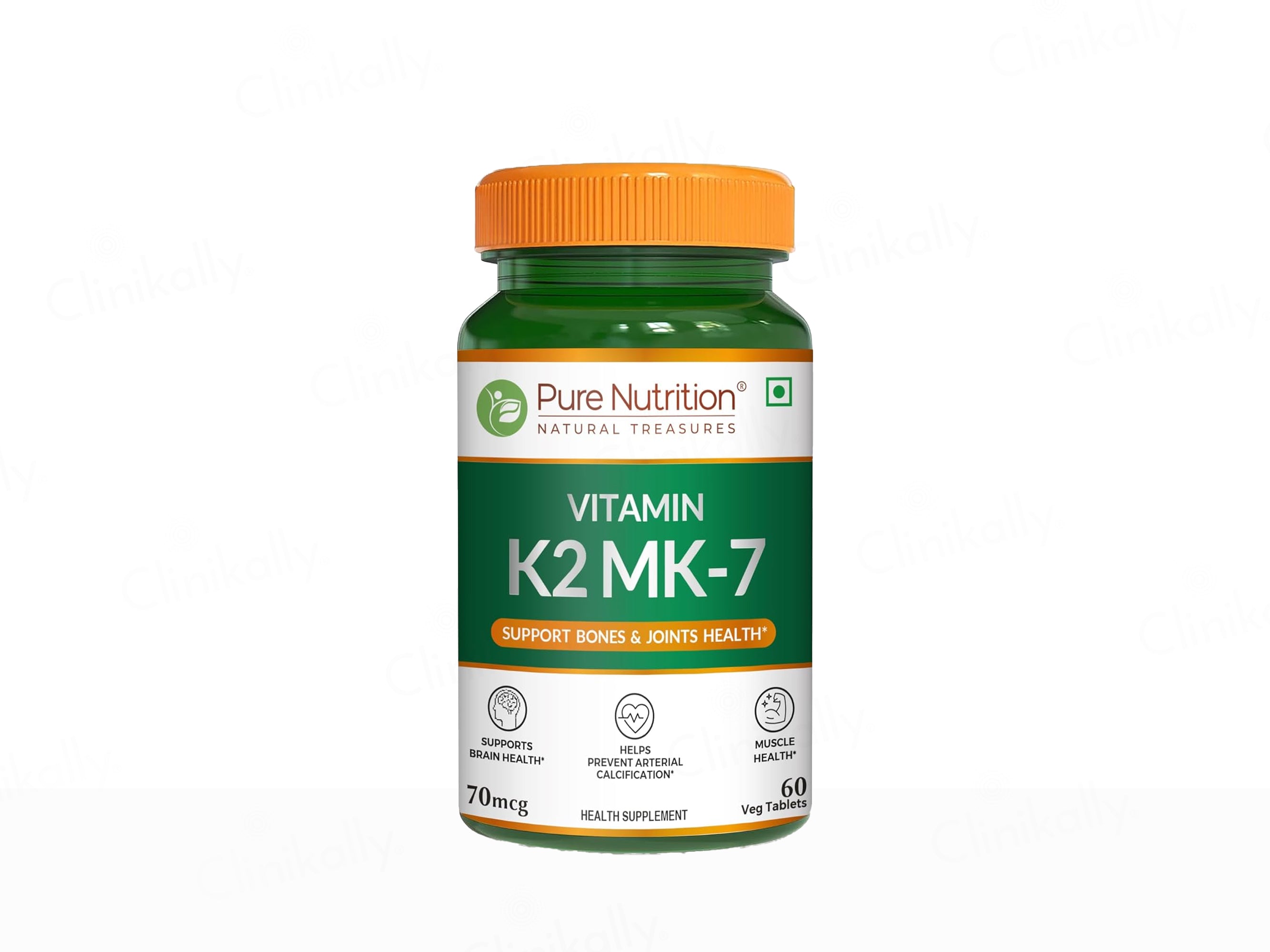 Pure Nutrition Vitamin K2 MK-7 Veg Tablet