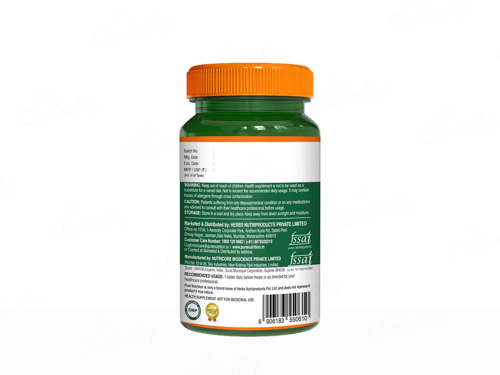 Pure Nutrition Vitamin K2 MK-7 Veg Tablet