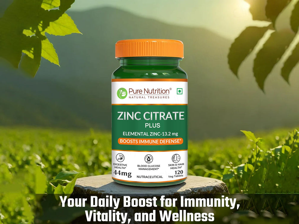Pure Nutrition Zinc Citrate Plus 44mg Veg Capsule