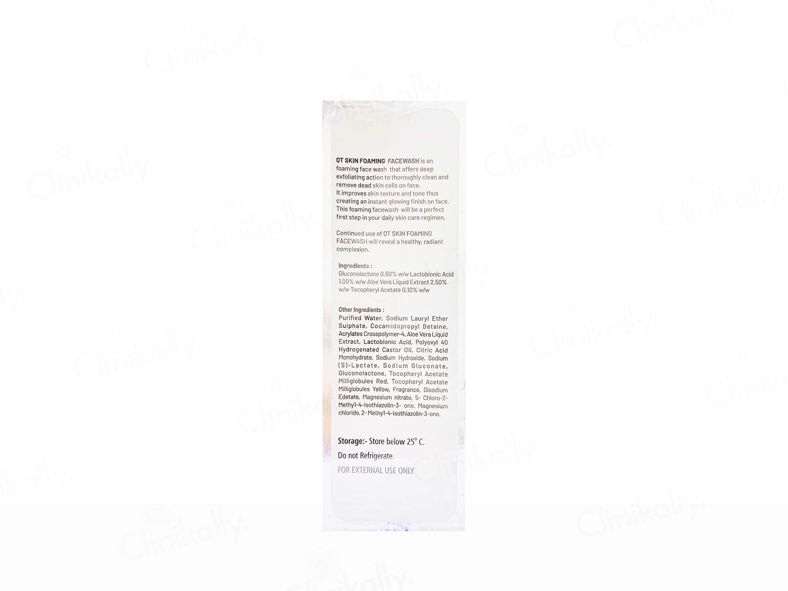 QT Skin Foaming Face Wash