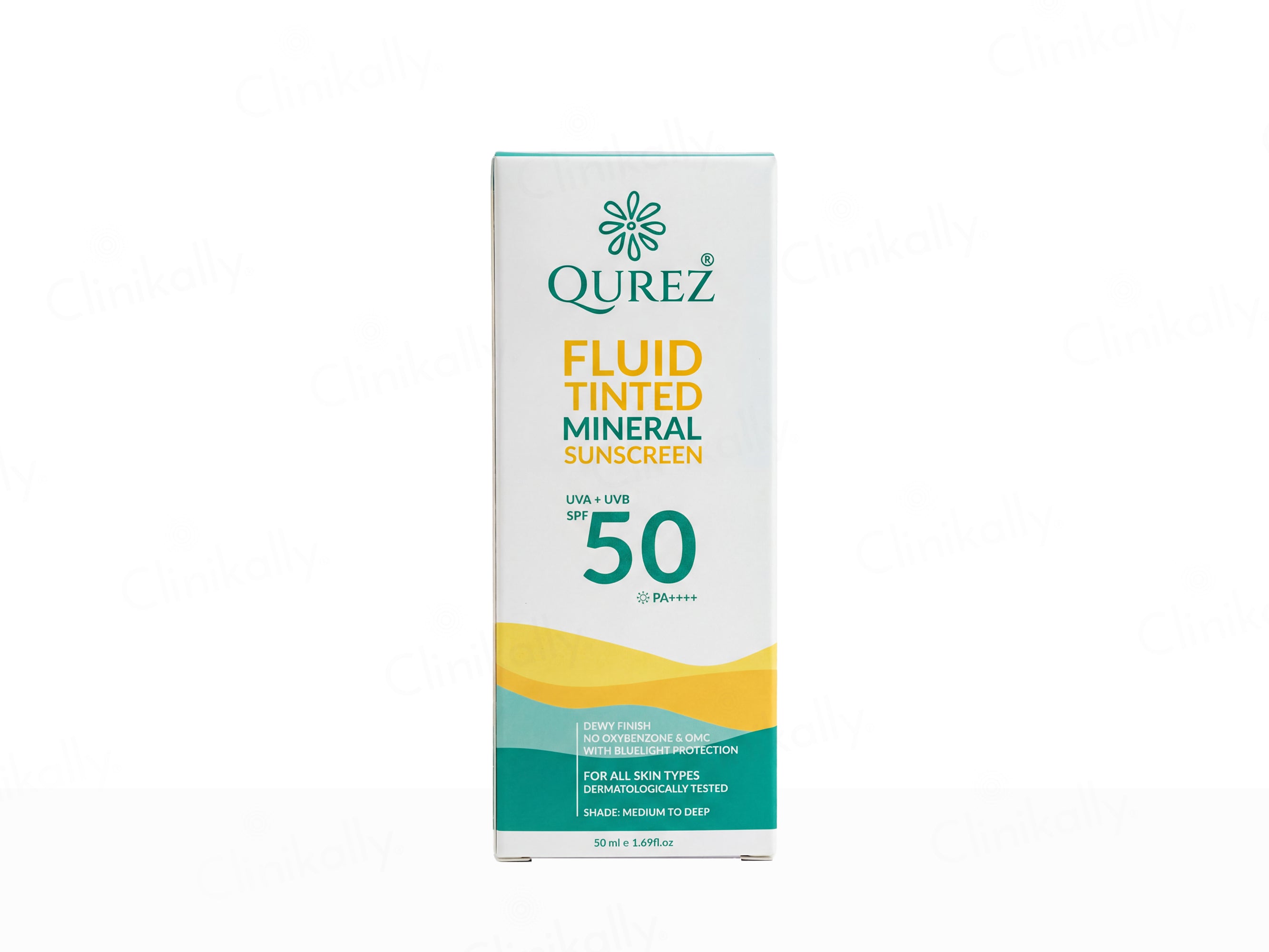 Qurez Fluid Tinted Mineral Sunscreen SPF 50 PA++++ (Medium To Deep)
