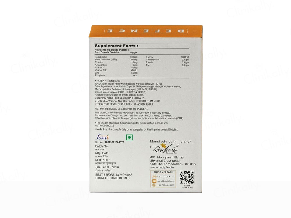 Radiplex Defence Nutraceutical Capsule