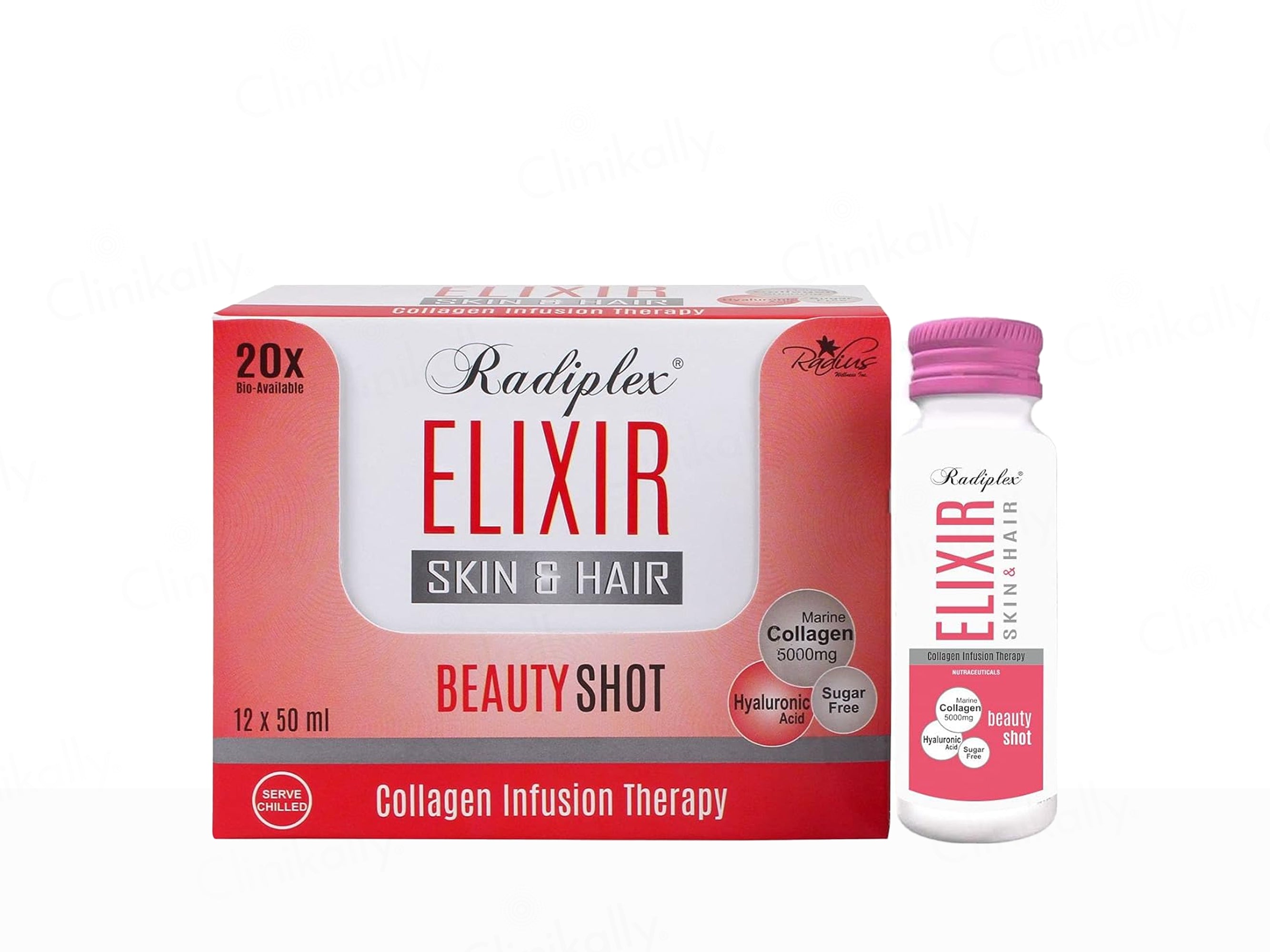 Radiplex Elixir Skin & Hair Collagen Infusion Therapy Beauty Shots
