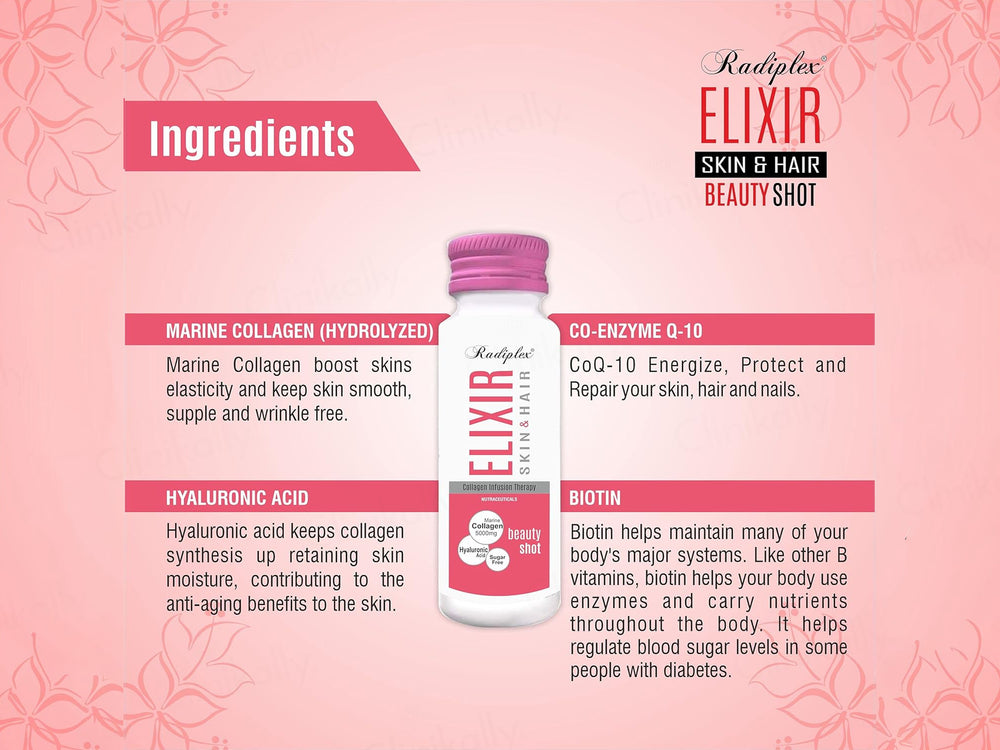 Radiplex Elixir Skin & Hair Collagen Infusion Therapy Beauty Shots