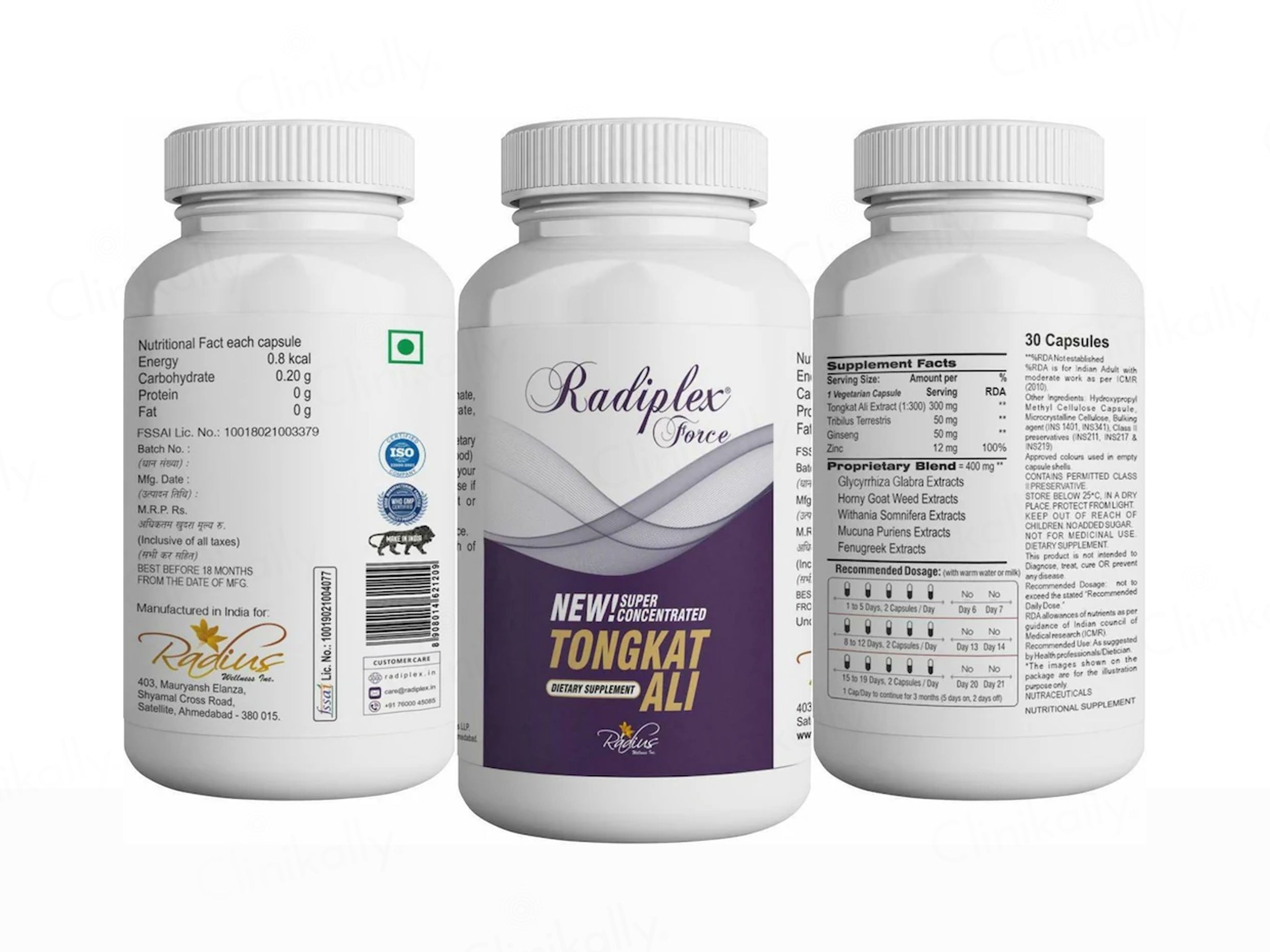 Radiplex Force Super Concentrated Tongkat Ali Nutraceutical Capsule
