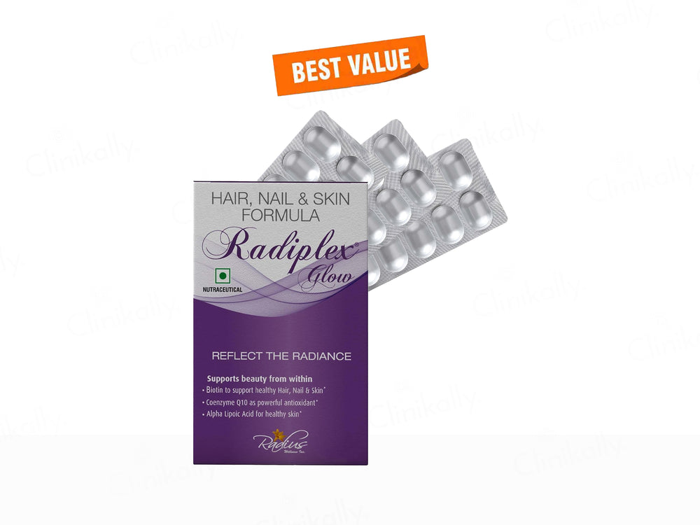 Radiplex Glow Nutraceutical Capsule For Hair, Nail & Skin