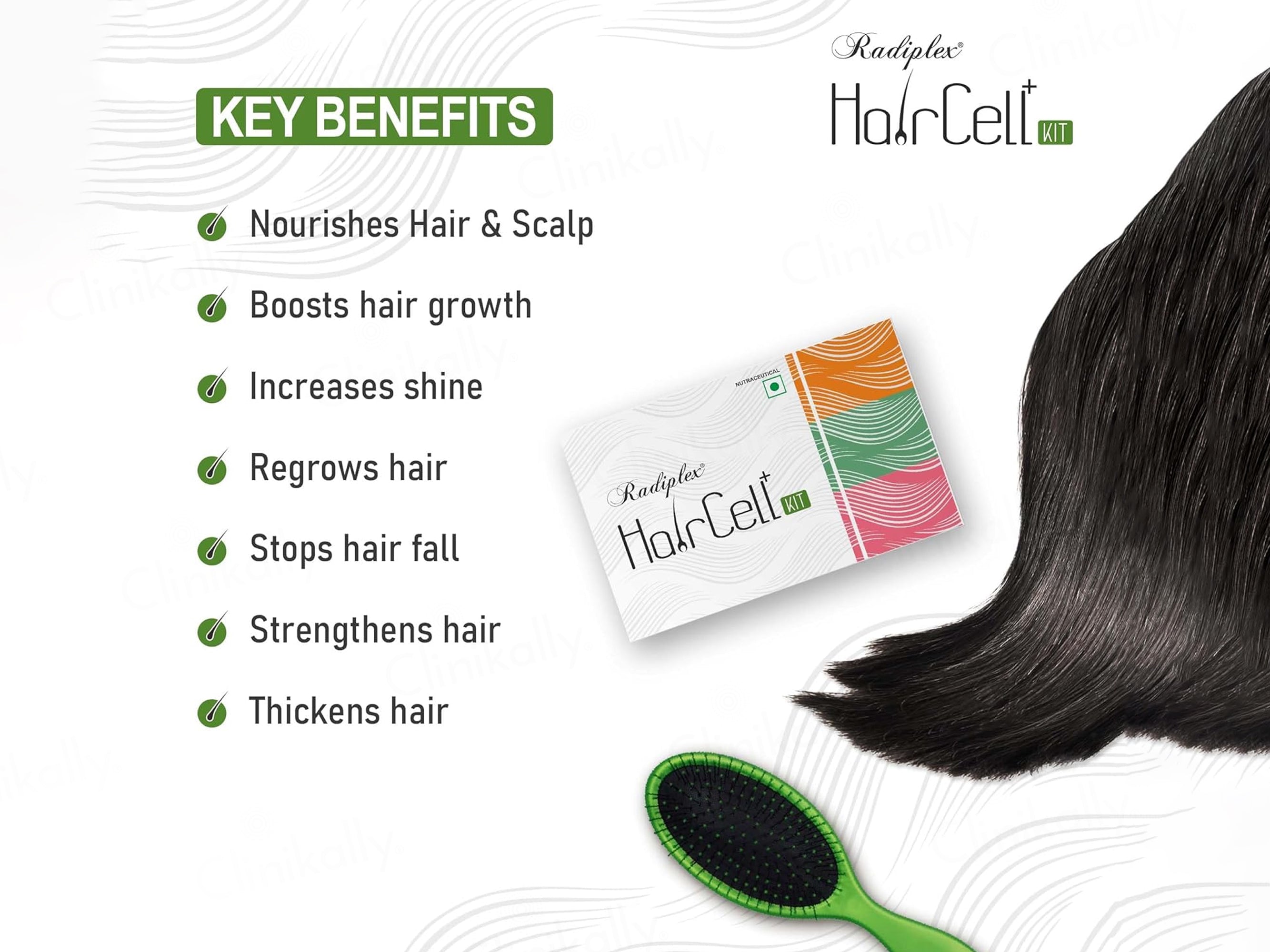 Radiplex Haircell+ Advanced Cyclical Therapy Hair Supplement Kit