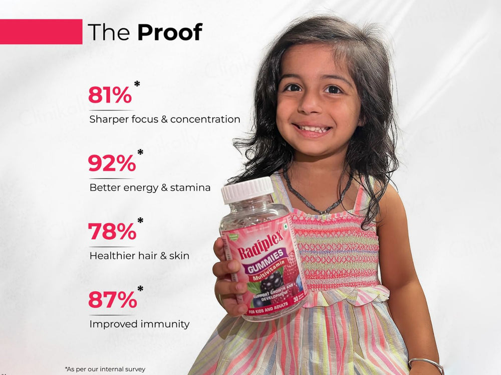Radiplex Multivitamin Nutraceutical Gummies For Kids & Adults