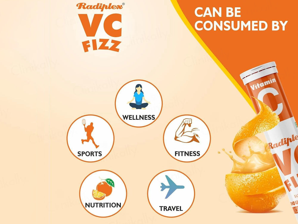 Radiplex VC-Fizz Vitamin C Sugar Free Effervescent Tablet