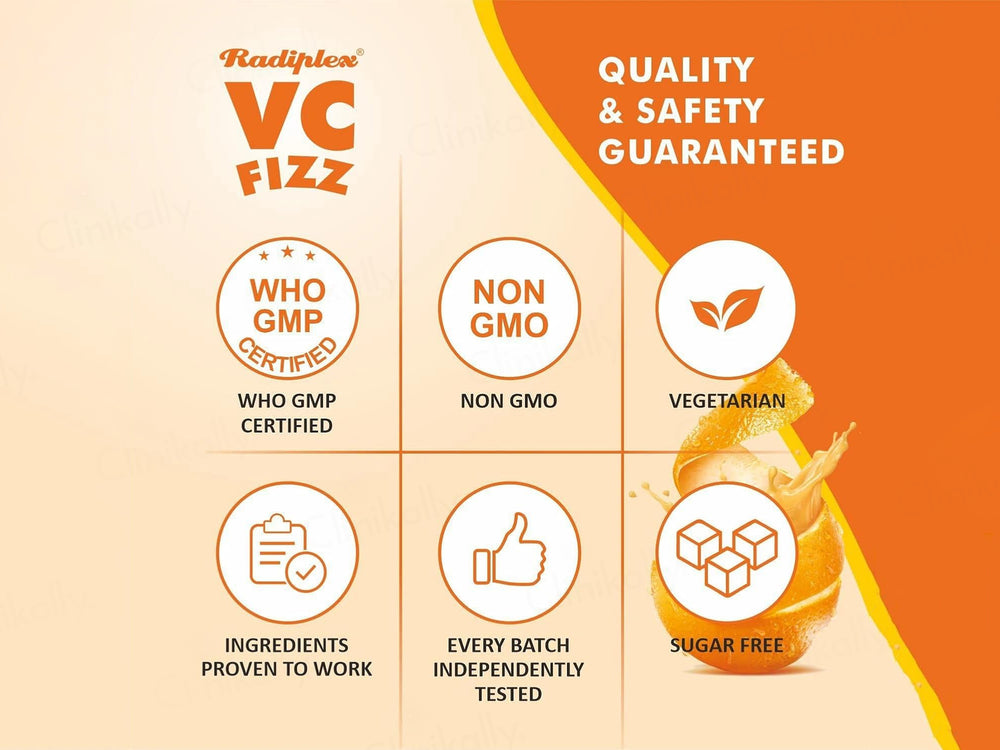 Radiplex VC-Fizz Vitamin C Sugar Free Effervescent Tablet