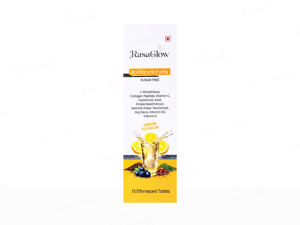 Rasaglow Radiance Forte Effervescent Tablet - Lemon Flavour