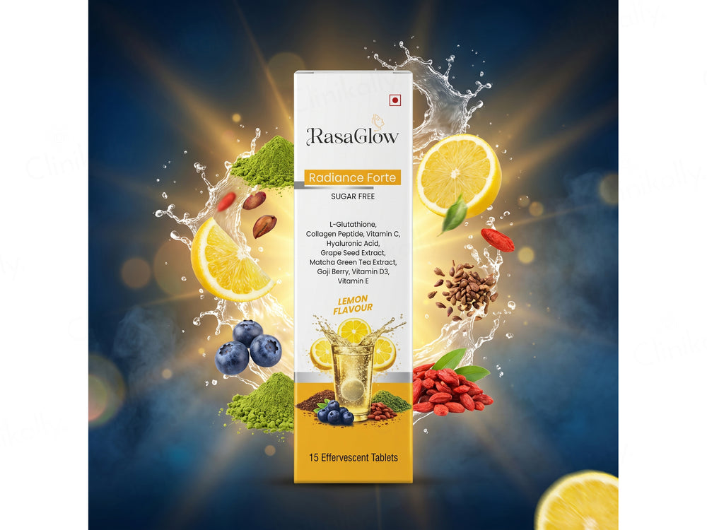 Rasaglow Radiance Forte Effervescent Tablet - Lemon Flavour