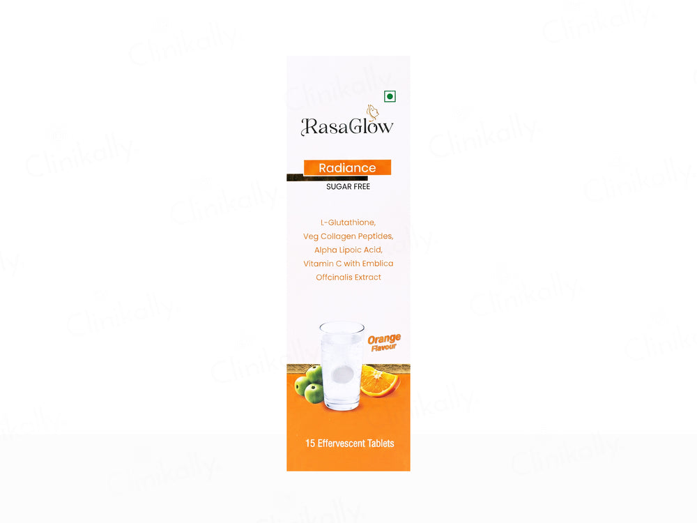 Rasaglow Radiance Effervescent Tablet - Orange Flavour