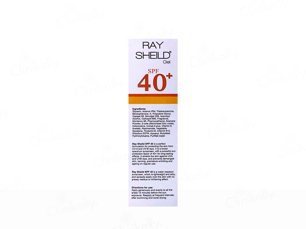 Ray Sheild Sunscreen Gel SPF 40+ PA++++