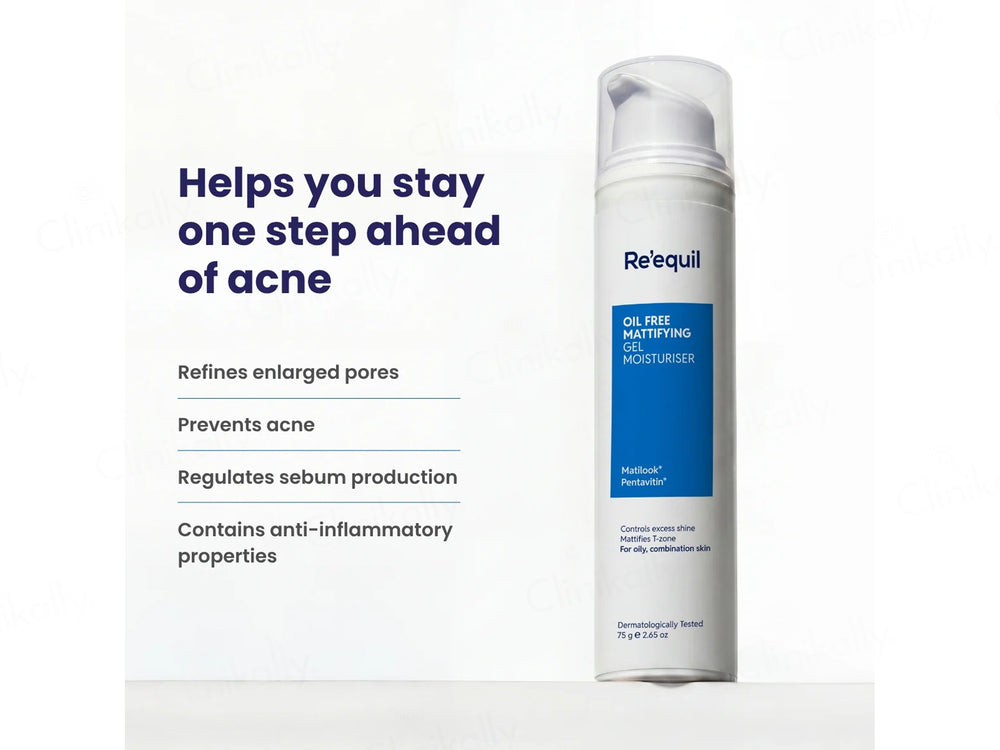 Re'equil Oil Free Mattifying Gel Moisturiser