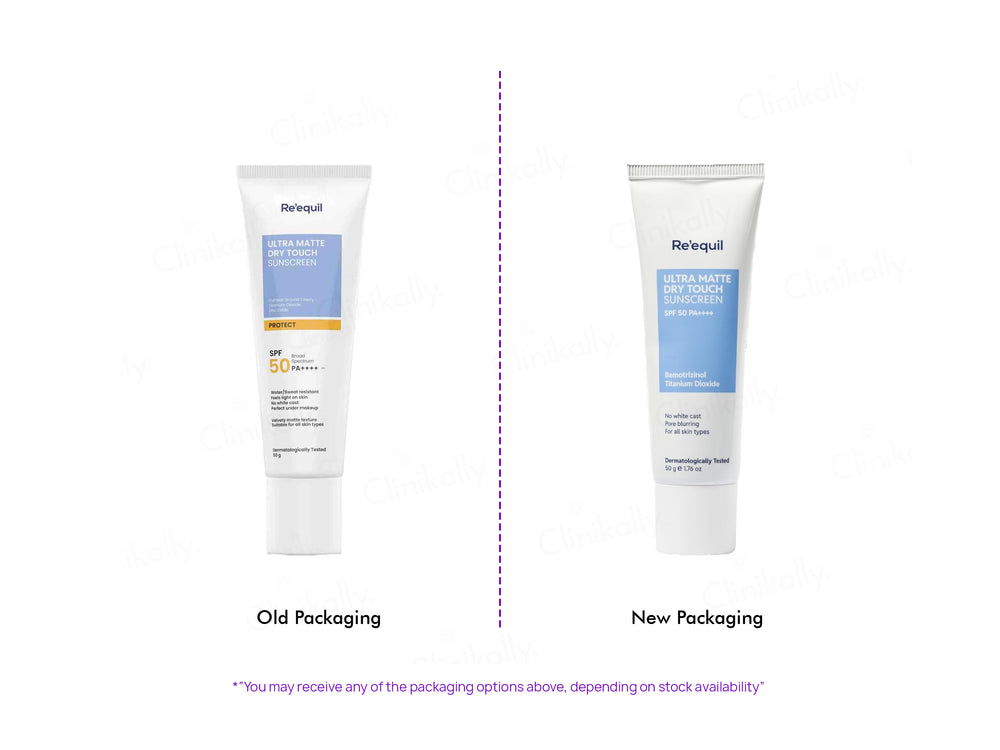 Re'equil Ultra Matte Dry Touch Sunscreen Gel SPF 50 PA++++