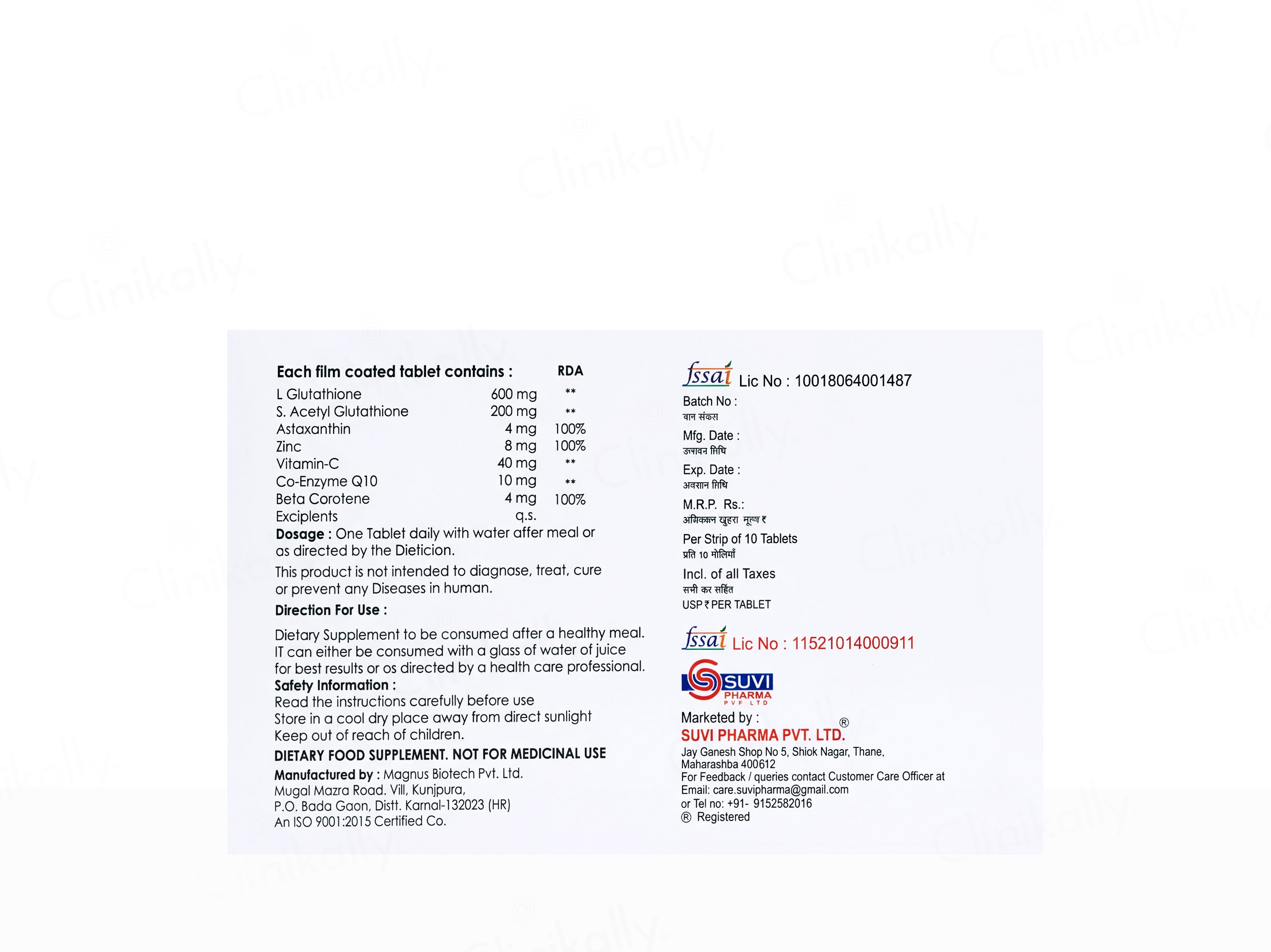 Redithion Nutraceutical Tablet
