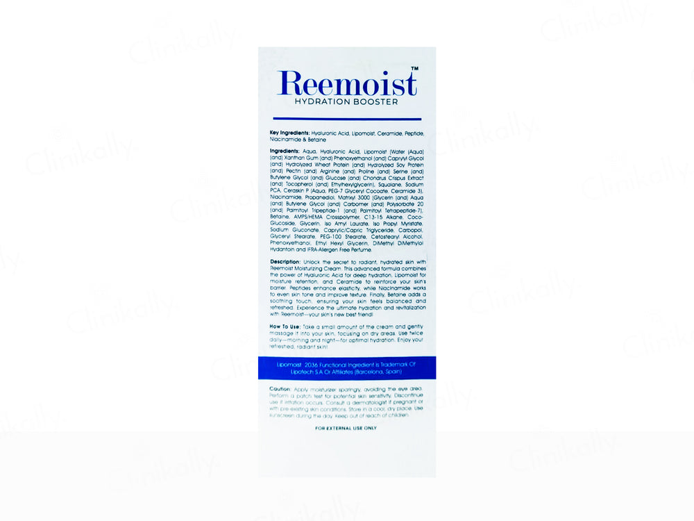 Reemoist Hydration Booster Moisturising Cream