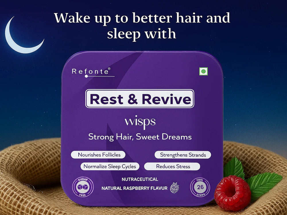 Refonte Rest & Revive Wisps Nutraceutical Oral Strips - Natural Raspberry Flavour