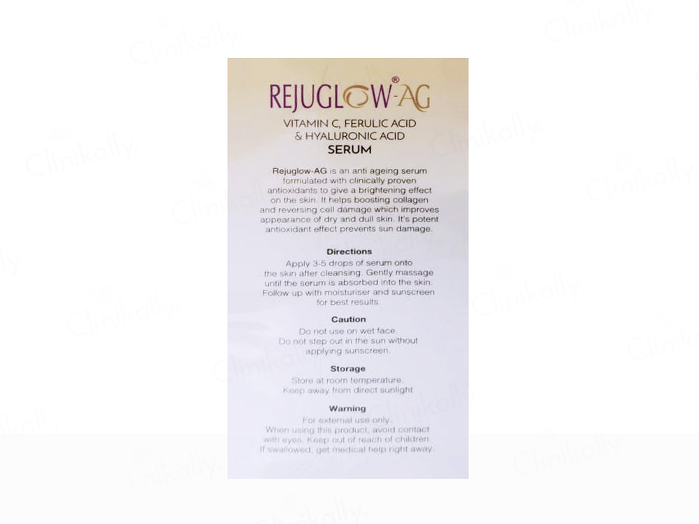 Rejuglow-AG Anti-Ageing Face Serum