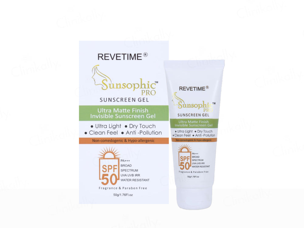 Revetime Sunsophic Pro Ultra Matte Invisible Sunscreen Gel SPF 50 PA+++