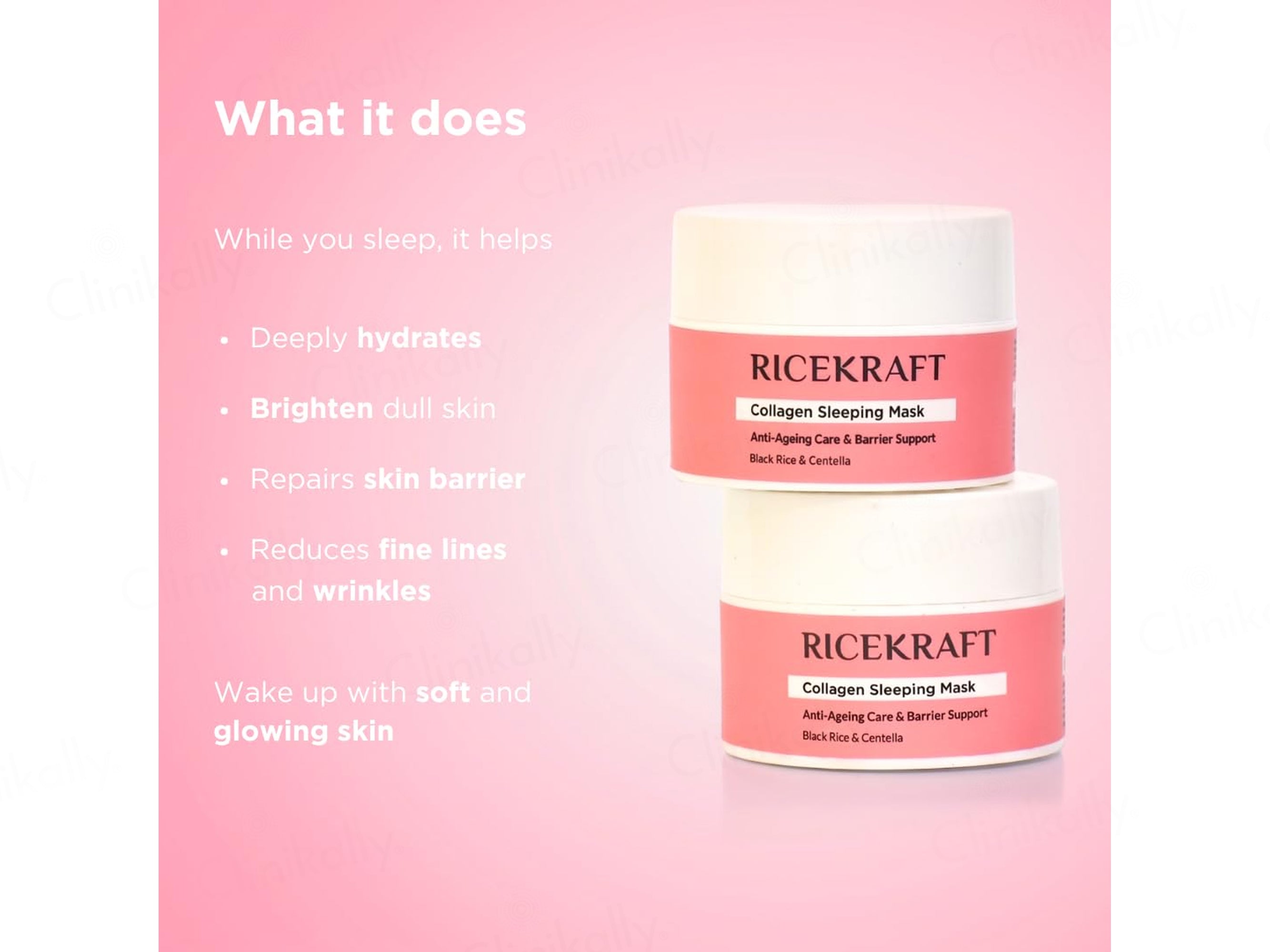 RiceKraft Collagen Overnight Sleeping Face Mask