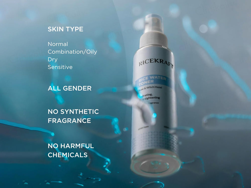 RiceKraft Rice Water Hydrating & Pore Tightening Toner With Rose & Witch Hazel