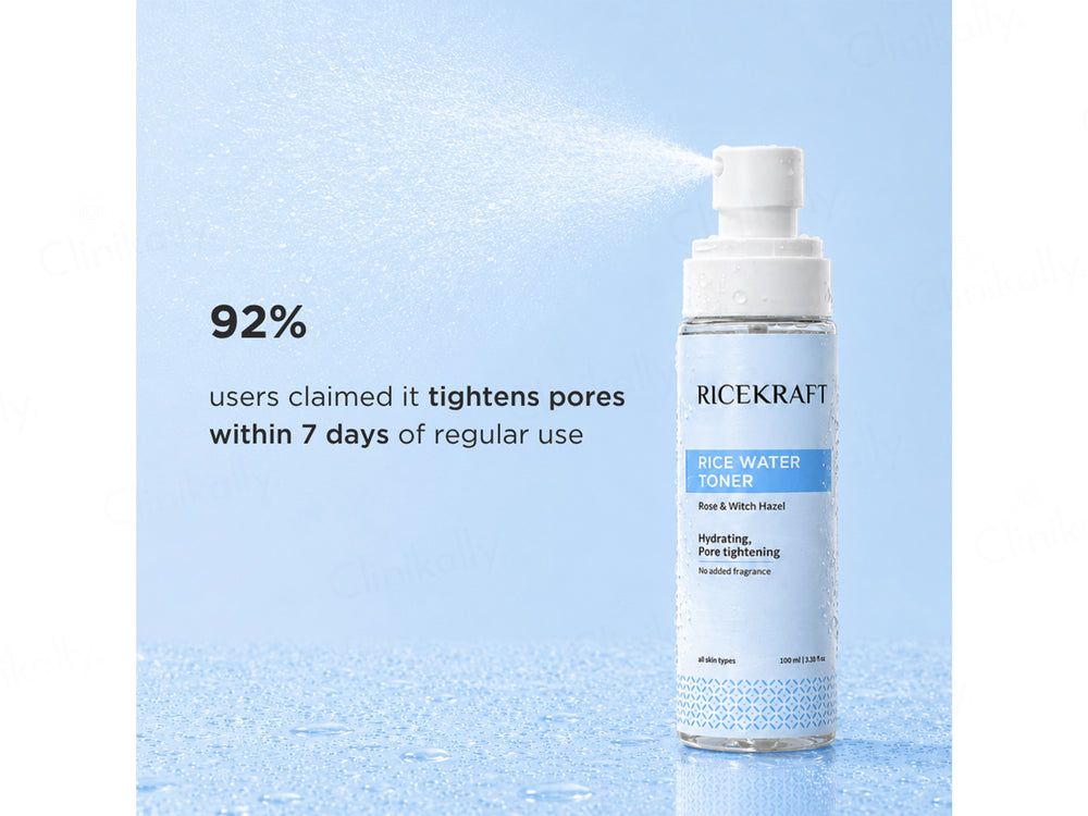 RiceKraft Rice Water Hydrating & Pore Tightening Toner With Rose & Witch Hazel