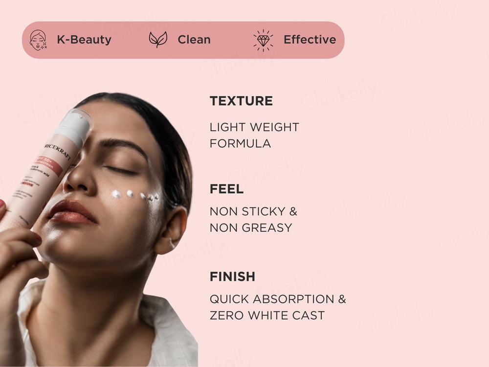 RiceKraft Rice & Hyaluronic Acid Sunscreen SPF 50+ PA++++