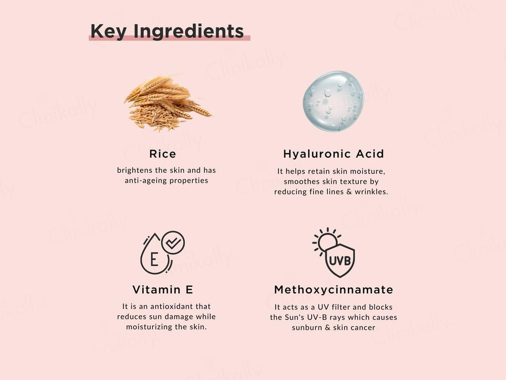 RiceKraft Rice & Hyaluronic Acid Sunscreen SPF 50+ PA++++