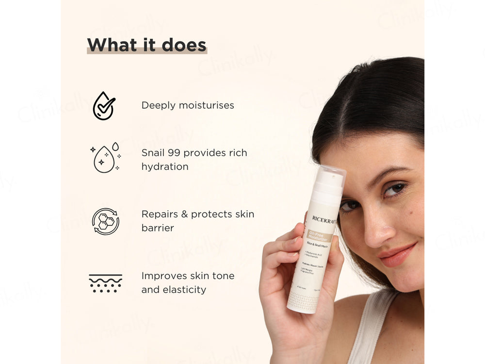 RiceKraft Rice & Snail Mucin Oil-Free Light Weight Moisturizer