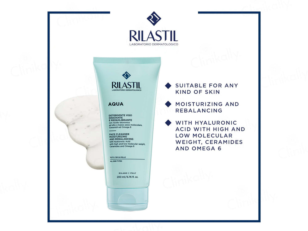 Rilastil Aqua Moisturizing And Rebalancing Face Cleanser