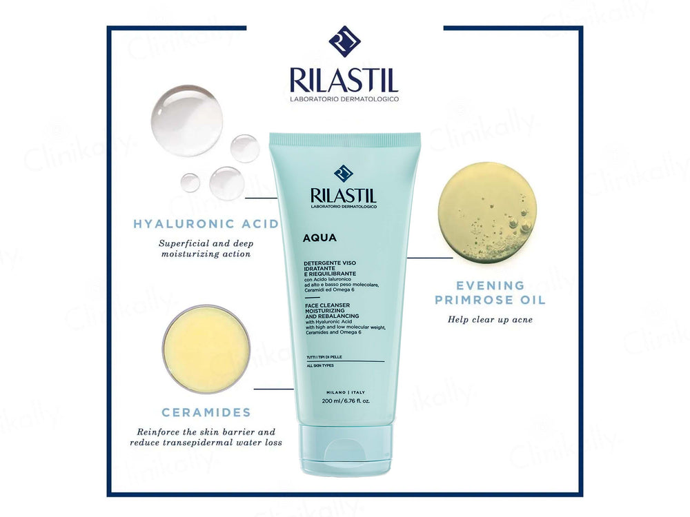 Rilastil Aqua Moisturizing And Rebalancing Face Cleanser
