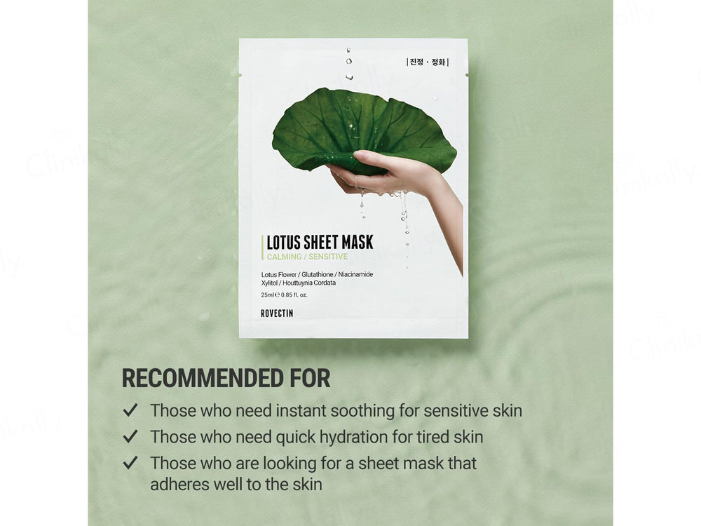 Rovectin Calming Lotus Sheet Mask