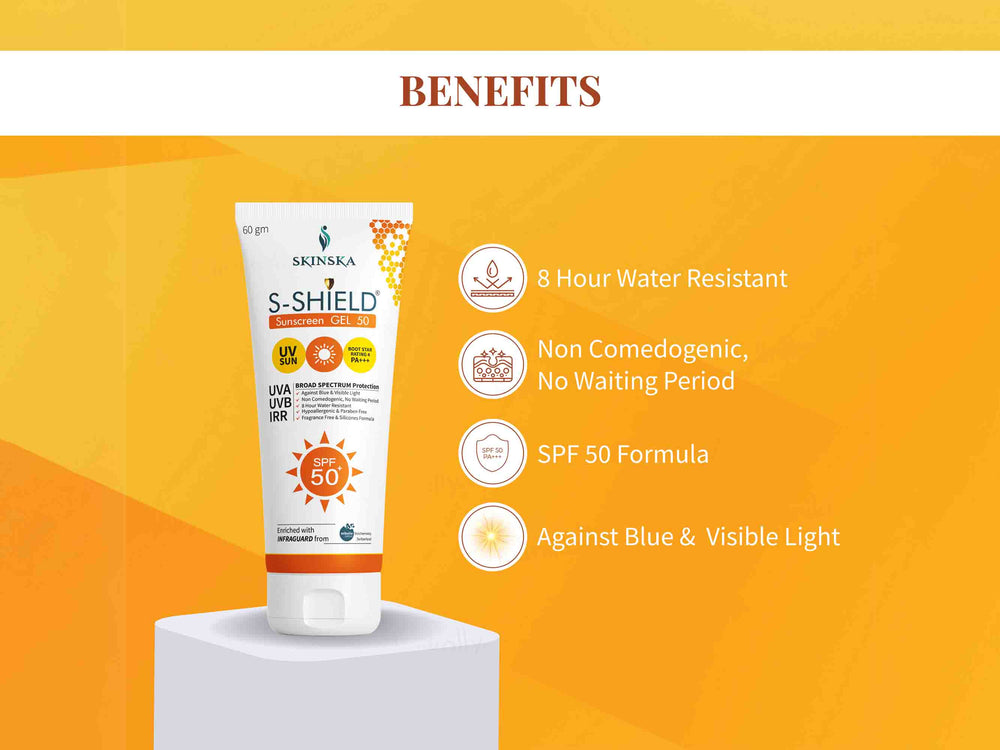 S-Shield Sunscreen Gel SPF 50 - Clinikally