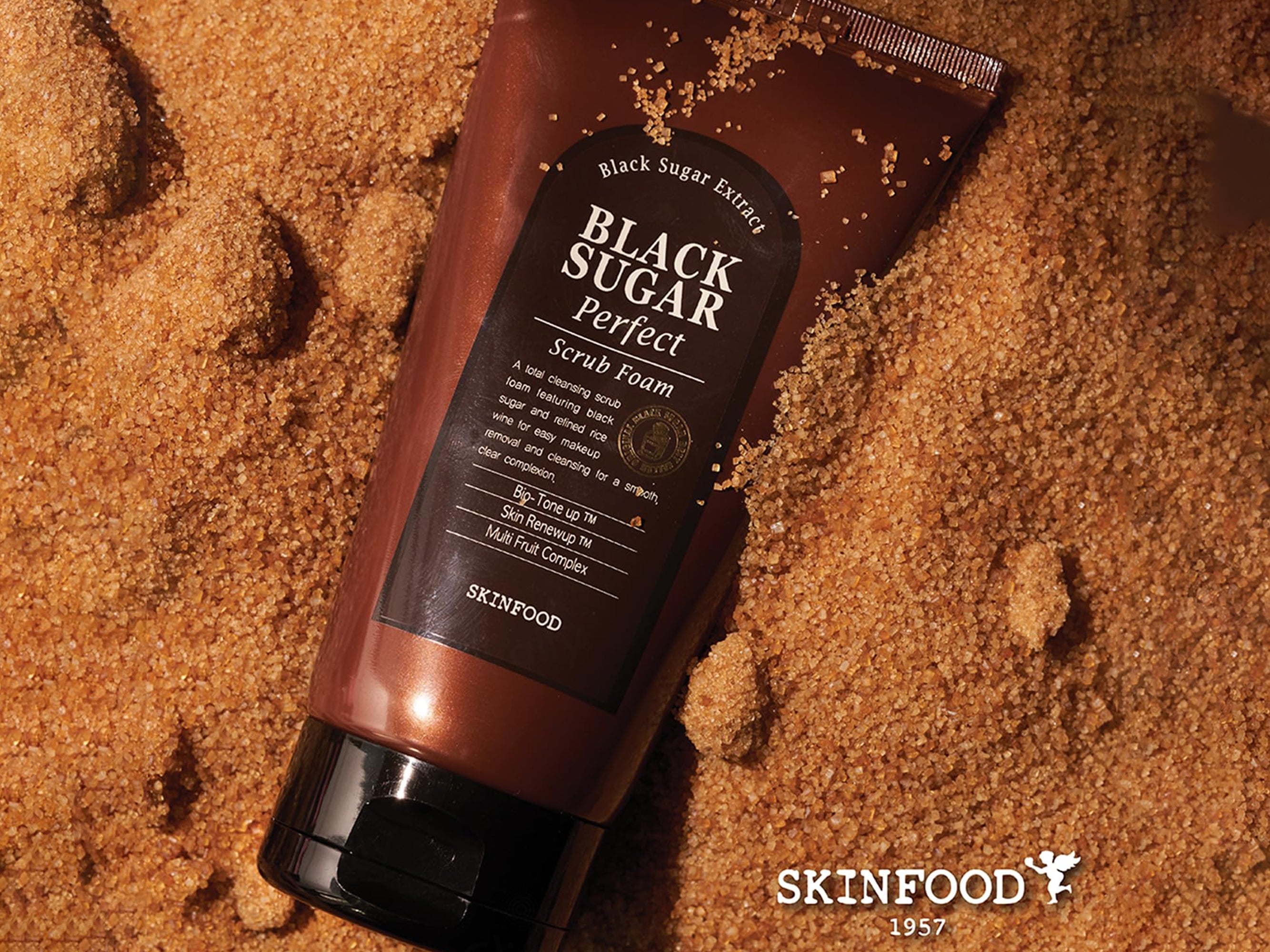 SKINFOOD Black Sugar Perfect Scrub Foam
